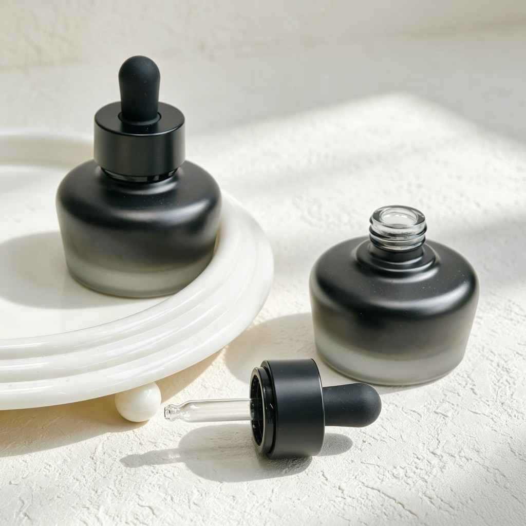 Butelka z matowego szkła z zak – Luxury Skincare Essential recenzja i cena